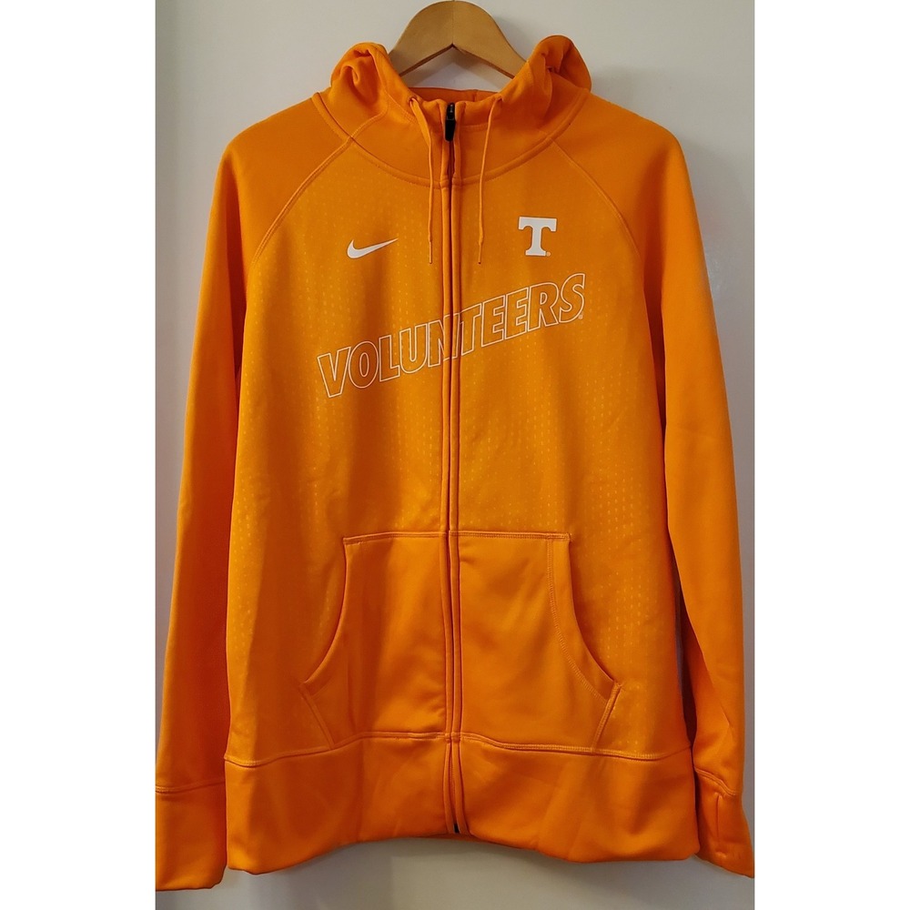 Nike Tennessee Volunteers Hoodie Sweatshirt Full Zip XL Therma-Fit Orange&White - Picture 2 of 12